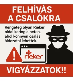 Csaló weboldalak élnek vissza a Rieker nevével