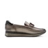 Kép 3/6 - Elegáns Jana bronz színű mokaszin bal oldali nézetben – kényelmes slip-on női cipő stílusos mindennapokra