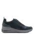 Kép 3/6 - Tamaris sötétkék női sneaker bal oldalról – sportos elegáns női cipő cipzárral és csúszásmentes talppal.”
