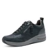 Kép 1/6 - Tamaris sötétkék női sneaker – sportos elegancia Wide Fit kényelemmel, cipzáras dizájnnal ferde szögből.”