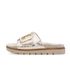 Kép 3/6 - Jana tépőzáras papucs puha talppal és csillogó állatmintás pánttal.