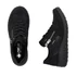 Kép 10/10 - Rieker őszi sneaker női fekete páros cipők, egyik felülnézet másik oldali nézet